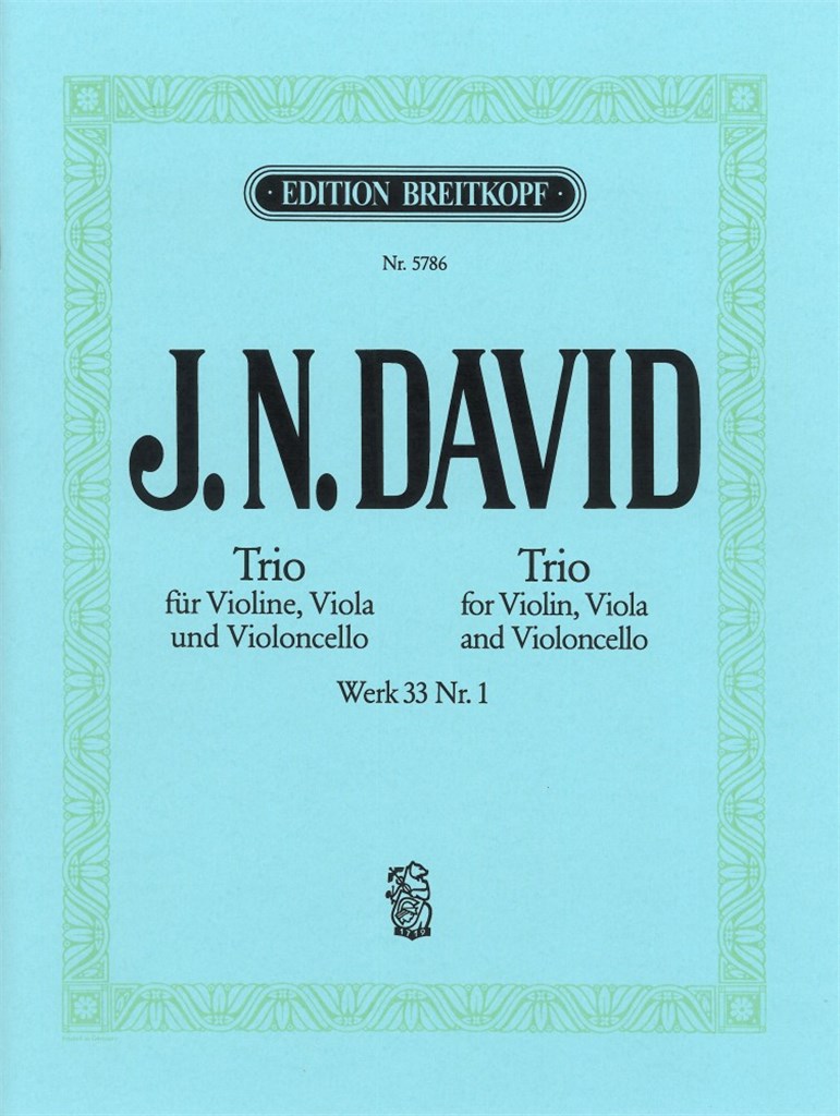 Streichtrio Nr. 1 Wk 33/1